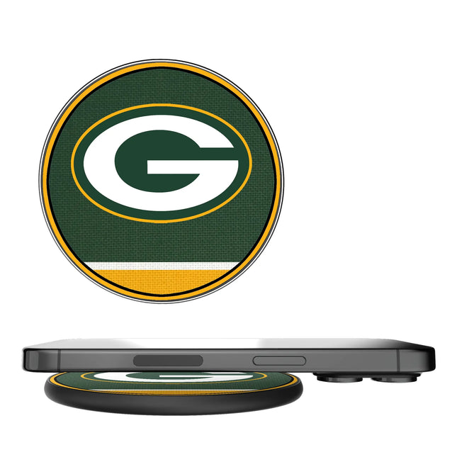 Green Bay Packers 15-Watt Wireless Charger Stripe