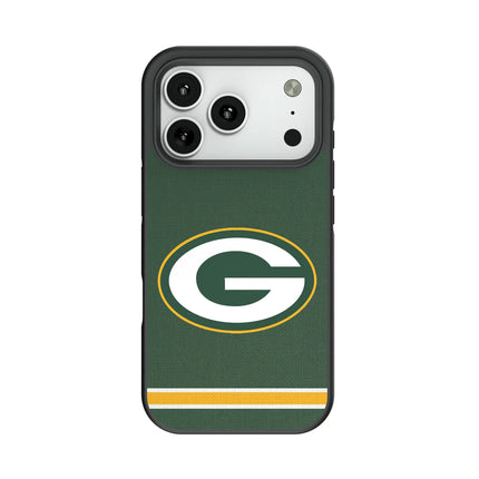 Green Bay Packers Stripe Bump Phone Case for Apple iPhone