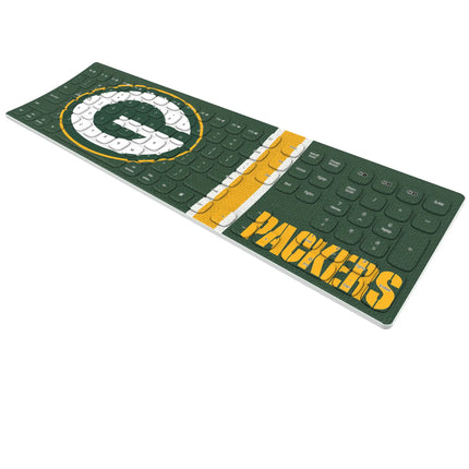 Green Bay Packers Stripe Curved Wireless Keyboard