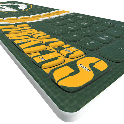 Green Bay Packers Stripe Curved Wireless Keyboard