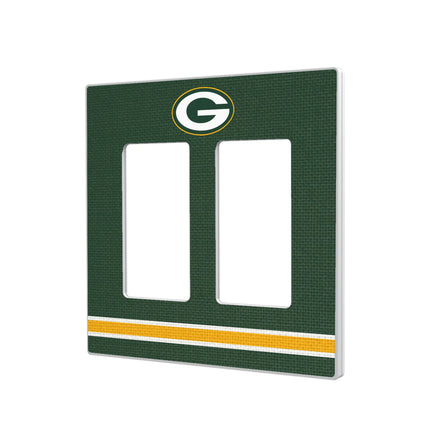 Green Bay Packers Hidden-Screw Light Switch Plate Stripe