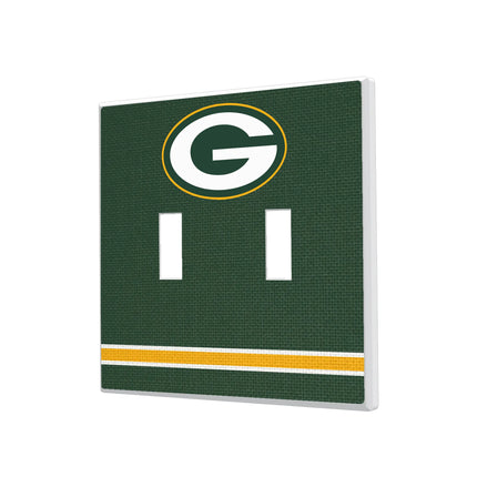 Green Bay Packers Hidden-Screw Light Switch Plate Stripe