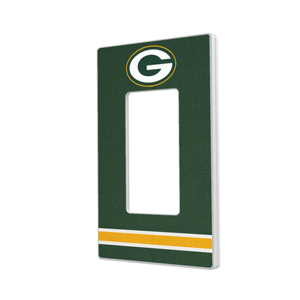 Green Bay Packers Hidden-Screw Light Switch Plate Stripe