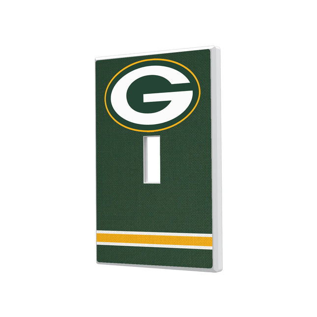 Green Bay Packers Hidden-Screw Light Switch Plate Stripe