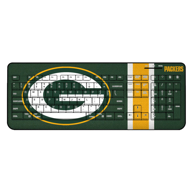Green Bay Packers Wireless USB Keyboard Stripe