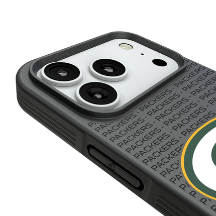 Green Bay Packers Text Backdrop Bump Phone Case for Apple iPhone