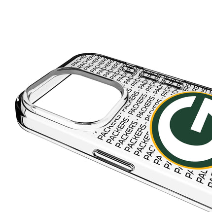 Green Bay Packers Clear Phone Case Text for iPhone