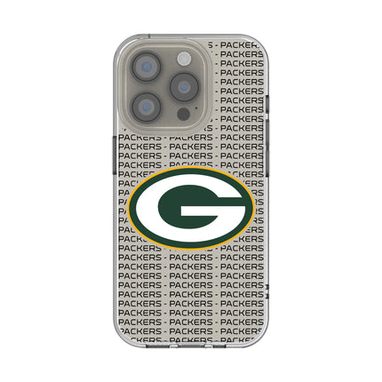 Green Bay Packers Clear Phone Case Text for iPhone