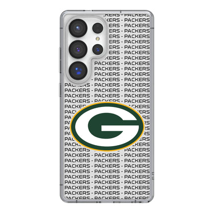 Green Bay Packers Clear Phone Case Text for Samsung Galaxy