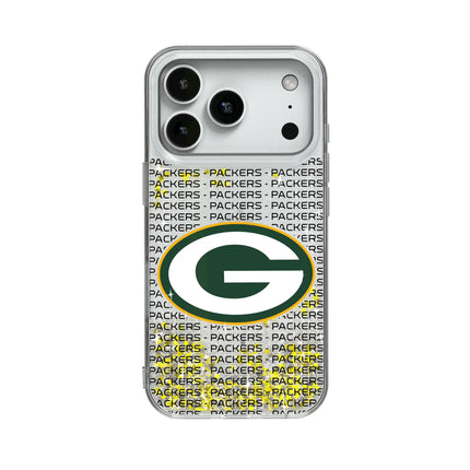 Green Bay Packers Text Backdrop Glitter Phone Case for Apple iPhone