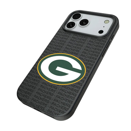 Green Bay Packers Text Backdrop MagSafe Compatible Phone Case for Apple iPhone