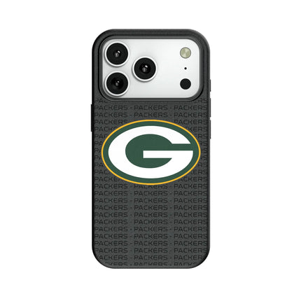 Green Bay Packers Text Backdrop MagSafe Compatible Phone Case for Apple iPhone