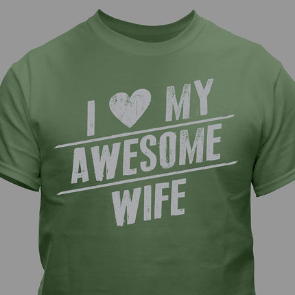Personalized I Love My Awesome T-Shirt