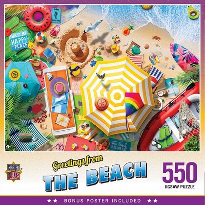 Greetings From - The Beach 550 Piece Puzzle