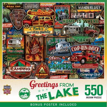 Greetings From - The Lake 550 Piece Puzzle
