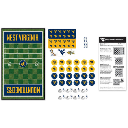 West Virginia Mountaineers NCAA Checkers Board Game
