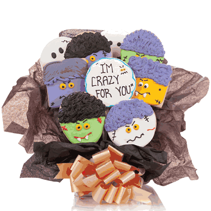 Halloween Ghouls Cookie Bouquet - 9 Pc