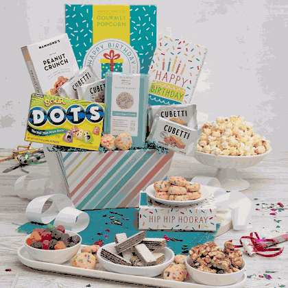 Happy Birthday Cookies and Candy Gift