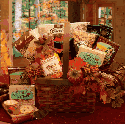 Harvest Blessings Gourmet Fall Gift Basket