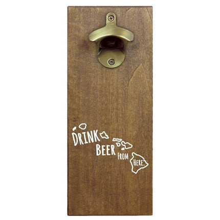 Hawaii Drink Beer From Here Cap Catching Magnetic Bottle Openers