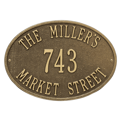 Hawthorne Oval Personalized Plaque