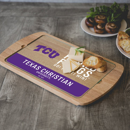 TCU Horned Frogs - Billboard Glass Top Serving Tray