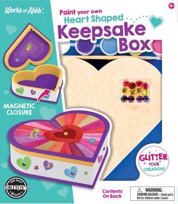 Heart Shaped Box Wood Paint Kit