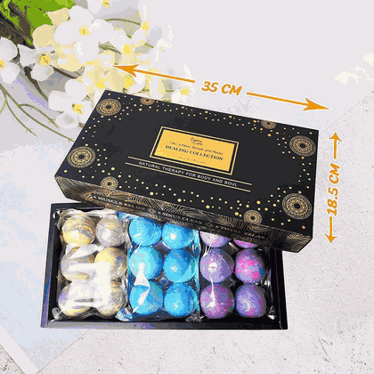 Heaven & Earth Essential Oil Bath Bomb Gift Set - 18 Pieces