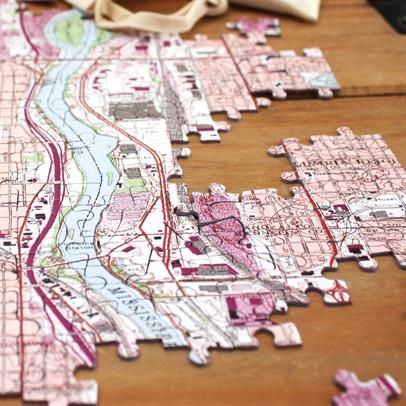 Heirloom Personalized Wooden Map Puzzle