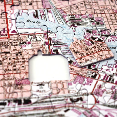 Heirloom Personalized Wooden Map Puzzle