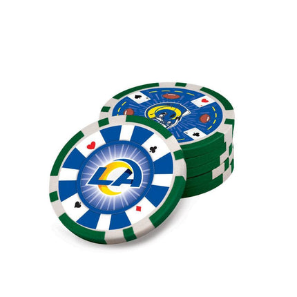 Los Angeles Rams 300 Piece Poker Set