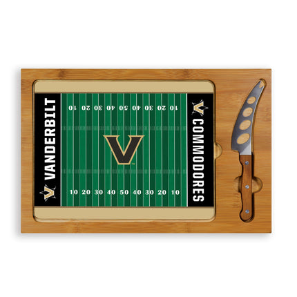 Vanderbilt Commodores Football Field Cutting Board & Knife Set