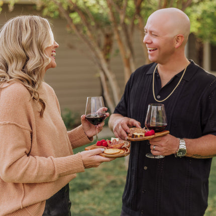 Heart Shaped Wine Appetizer Plate Set of 4