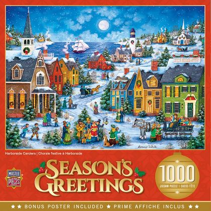 Holiday Harbor Side Carolers 1000 Piece Puzzle