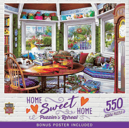 Home Sweet Home - Puzzler's Retreat 550 Piece Puzzle