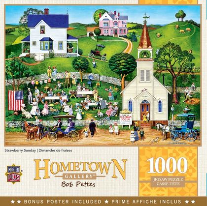 Hometown Gallery Strawberry Sunday 1000 Piece Puzzle