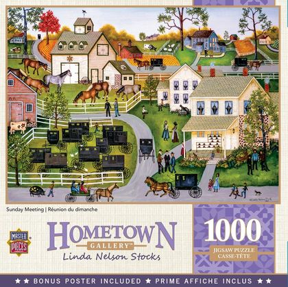 Hometown Gallery Sunday Meeting 1000 Piece Puzzle