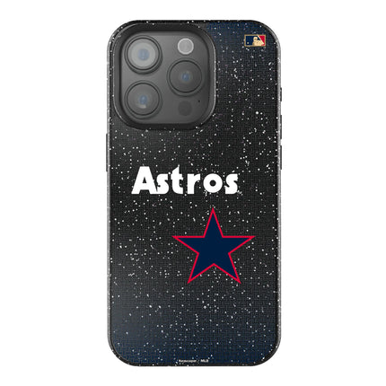 Houston Astros 1975-1981 - Cooperstown Collection Linen Black Bling Phone Case for Apple iPhone