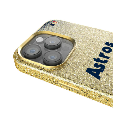 Houston Astros 1975-1981 - Cooperstown Collection Linen Bling Phone Case for Apple iPhone