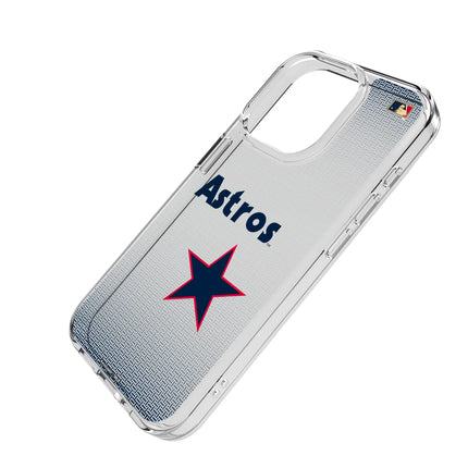 Houston Astros 1975-1981 - Cooperstown Collection Linen Clear Phone Case for Apple iPhone