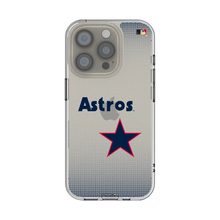 Houston Astros 1975-1981 - Cooperstown Collection Linen Clear Phone Case for Apple iPhone