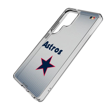 Houston Astros 1975-1981 - Cooperstown Collection Linen Clear Phone Case for Samsung Galaxy