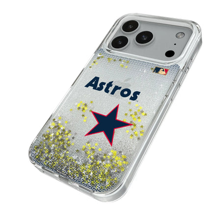 Houston Astros 1975-1981 - Cooperstown Collection Linen Glitter Phone Case for Apple iPhone