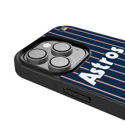 Houston Astros 1975-1981 - Cooperstown Collection Pinstripe Bump Phone Case for Apple iPhone