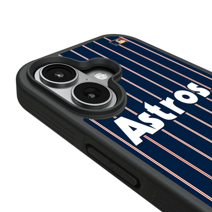 Houston Astros 1975-1981 - Cooperstown Collection Pinstripe Bump Phone Case for Apple iPhone