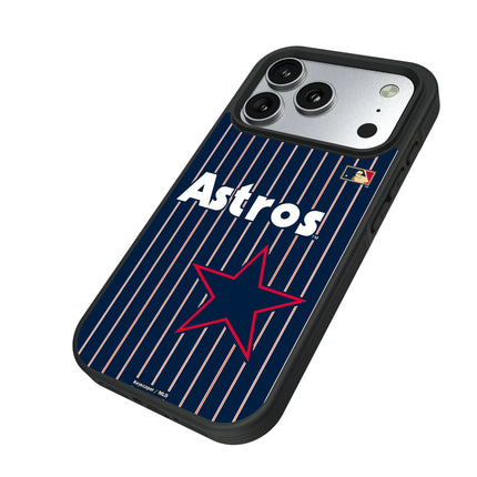 Houston Astros 1975-1981 - Cooperstown Collection Pinstripe Bump Phone Case for Apple iPhone