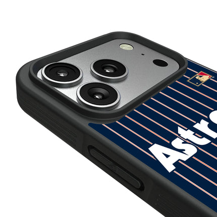 Houston Astros 1975-1981 - Cooperstown Collection Pinstripe Bump Phone Case for Apple iPhone