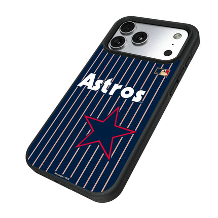 Houston Astros 1975-1981 - Cooperstown Collection Pinstripe Bump Phone Case for Apple iPhone