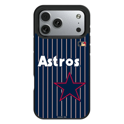 Houston Astros 1975-1981 - Cooperstown Collection Pinstripe Bump Phone Case for Apple iPhone