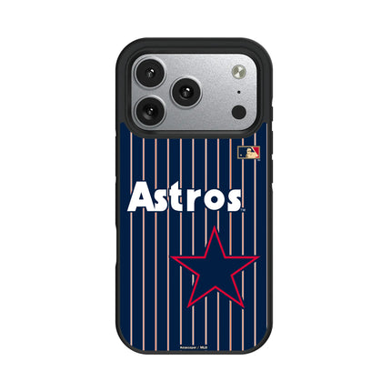 Houston Astros 1975-1981 - Cooperstown Collection Pinstripe Bump Phone Case for Apple iPhone